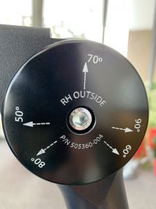 Seating-Dynamics-Knee-Rotation-Dial. on footrest