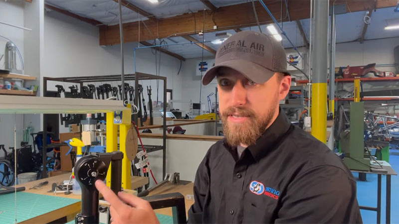 Seating Dynamics – changing the Footrest angle at the knee