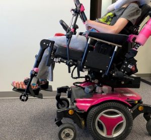 DRBi and Dynamic Footrests on a Power Wheelchair.