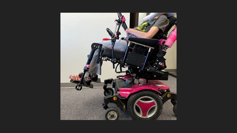 DRBi and Dynamic Footrests on a Power Wheelchair