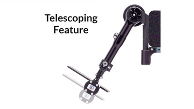 Seating Dynamics Dynamic Telescoping Footrest for Wheelchair Movement