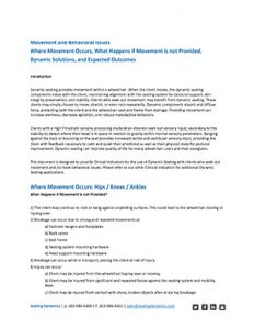 Seating Dynamics Clinical Indicators Providing Movement PDF