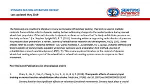 Seating Dynamics Literature Review