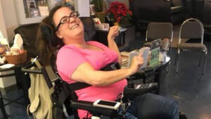woman in wheelchair