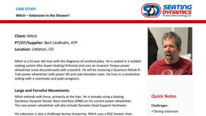 seating dynamics case study RAZ DRBI shower