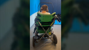 seating dynamics blog danny rocking in adaptive stroller