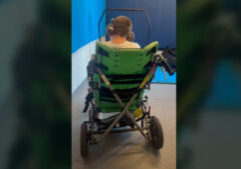 seating dynamics blog danny rocking in adaptive stroller